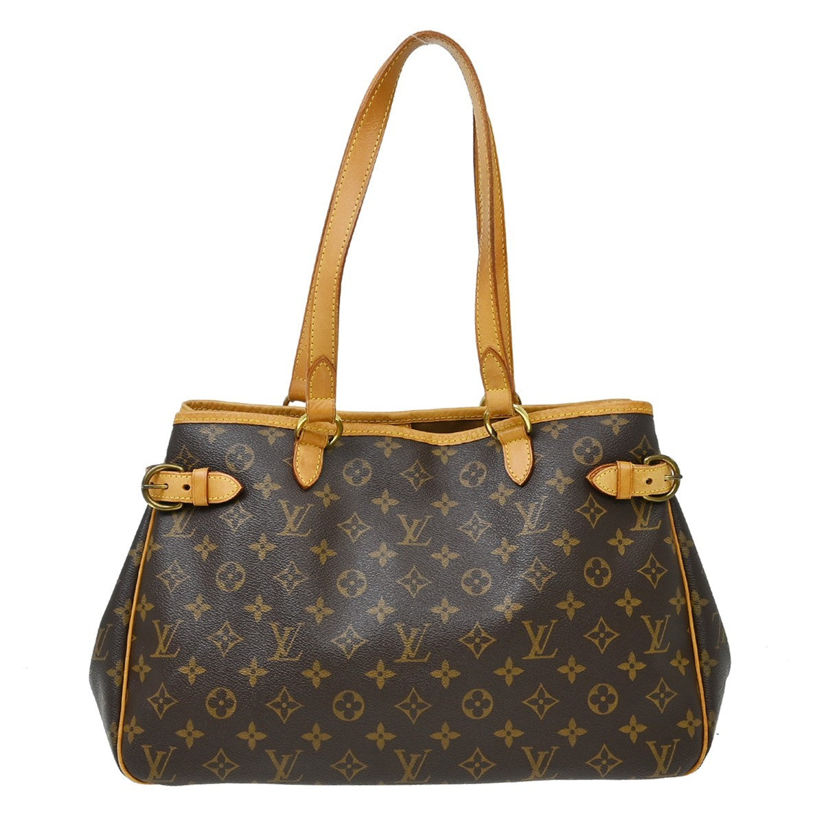 Louis Vuitton Batignolles Handbag Monogram Canvas Brown Canvas Shoulder Bag Bag (   )