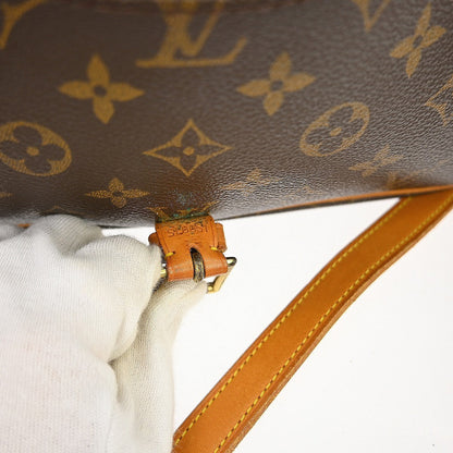 Louis Vuitton Sologne Handbag Monogram Canvas Brown Canvas Shoulder Bag Bag (   )