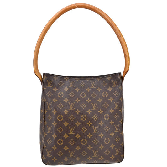 Louis Vuitton Monogram Looping Handbag Monogram Canvas Brown Canvas Shoulder Bag Bag (   )