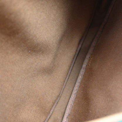 Louis Vuitton Saumur Handbag Monogram Canvas Brown Canvas Shoulder Bag Bag (   )