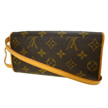 Louis Vuitton Twin Handbag Monogram Canvas Brown Canvas Clutche & Pouche Bag (   )