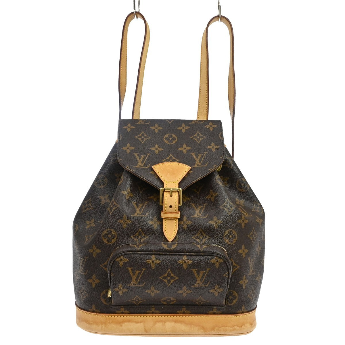 Louis Vuitton Vintage Montsouris Backpack Monogram Canvas Brown Canvas Backpack Bag (   )