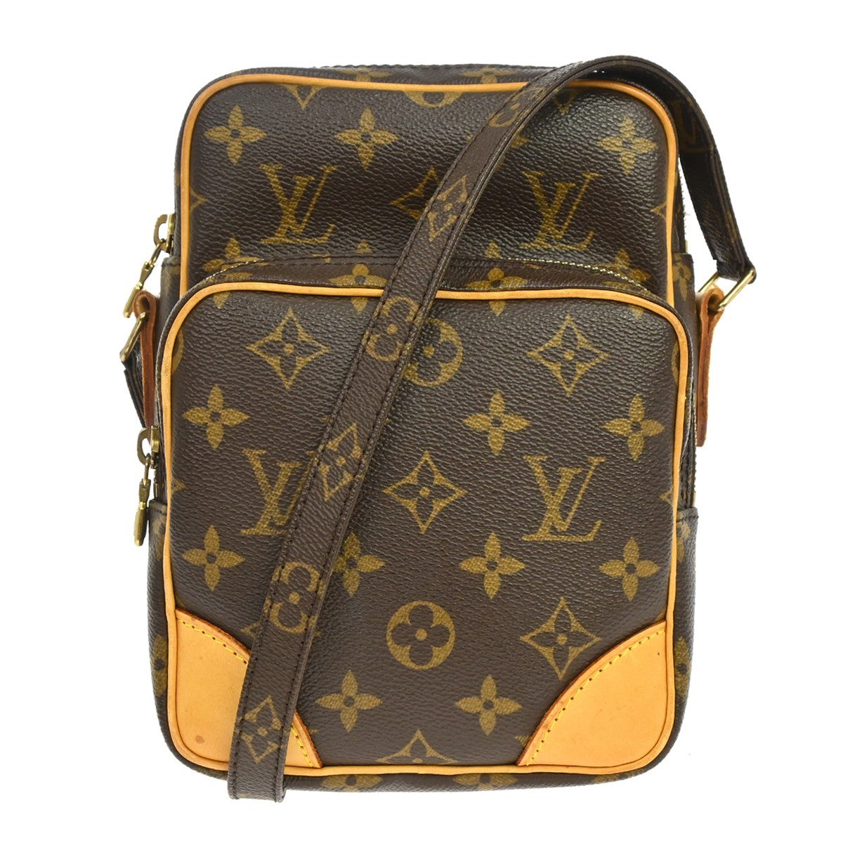 Louis Vuitton Amazone Bag Monogram Canvas Brown Canvas Crossbody Bag Bag (   )