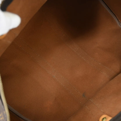 Louis Vuitton Keepall Bag Monogram Canvas Brown Canvas Travel Bag Bag (   )