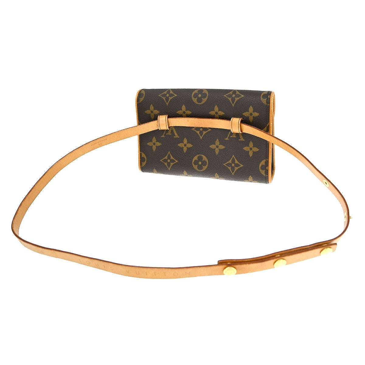 Louis Vuitton Florentine Waist Bag Monogram Canvas Brown Canvas Clutche & Pouche Bag (   )