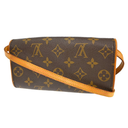 Louis Vuitton Twin Handbag Monogram Canvas Brown Canvas Clutche & Pouche Bag (   )