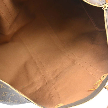 Louis Vuitton Keepall Bag Monogram Canvas Brown Canvas Travel Bag Bag (   )