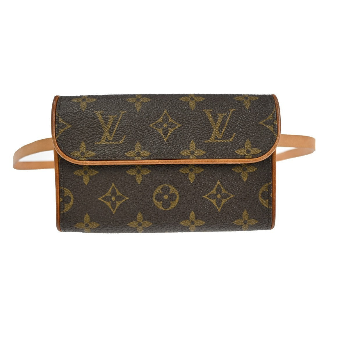 Louis Vuitton Florentine Waist Bag Monogram Canvas Brown Canvas Clutche & Pouche Bag (   )