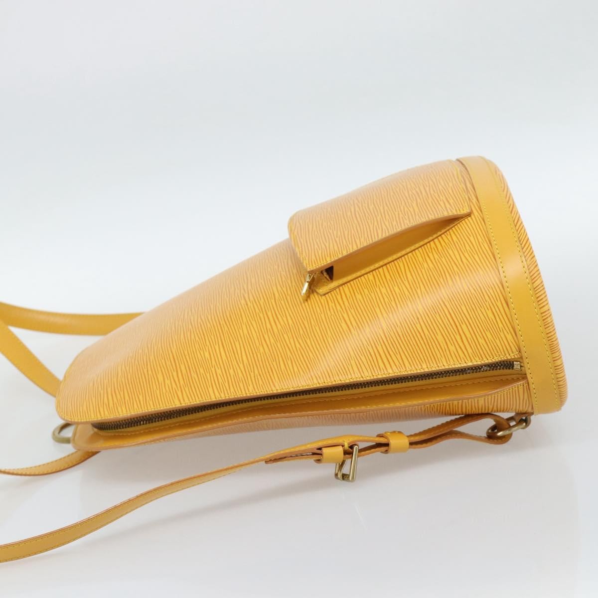 Louis Vuitton Gobelins Backpack Epi Leather Yellow Leather Backpack Bag (   )