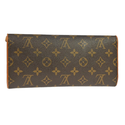 Louis Vuitton Twin Handbag Monogram Canvas Brown Canvas Clutche & Pouche Bag (   )