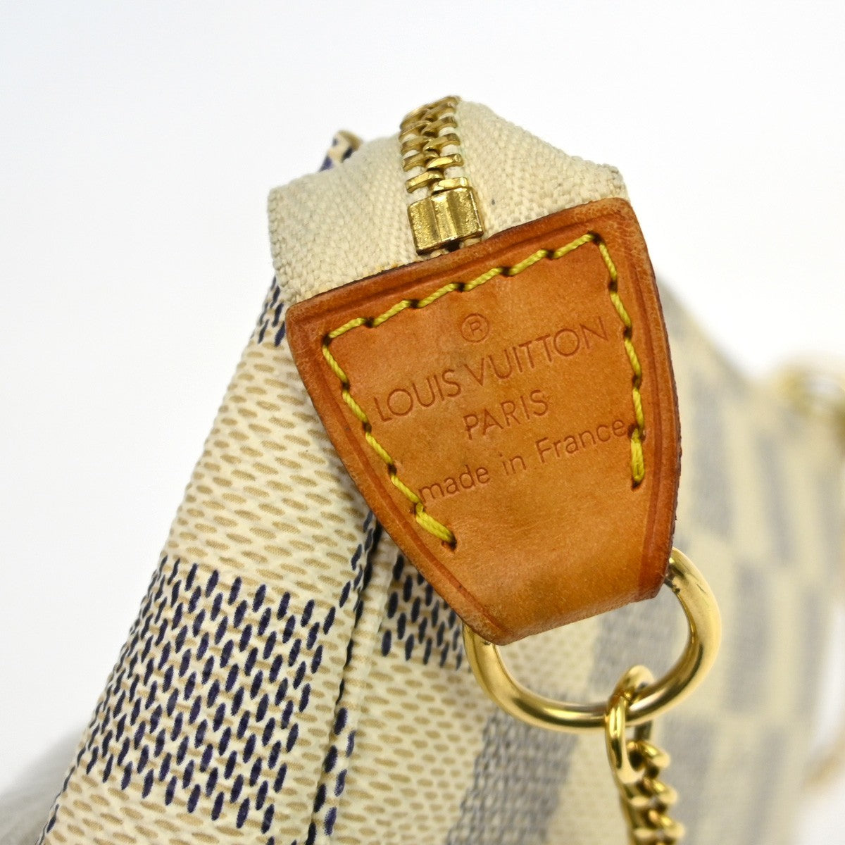 Louis Vuitton Mini Pochette Accessoires Damier Canvas White Canvas Clutche & Pouche Bag (   )
