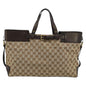 Gucci Belted Bucket Tote Gg Canvas With Leather Beige Canvas Tote Bag Bag (   )