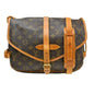 Louis Vuitton Saumur Handbag Monogram Canvas Brown Canvas Shoulder Bag Bag (   )