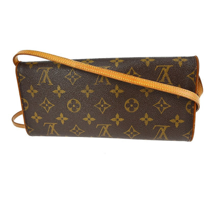 Louis Vuitton Twin Handbag Monogram Canvas Brown Canvas Clutche & Pouche Bag (   )