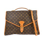 Louis Vuitton Beverly Briefcase Monogram Canvas Brown Canvas Briefcase Bag (   )