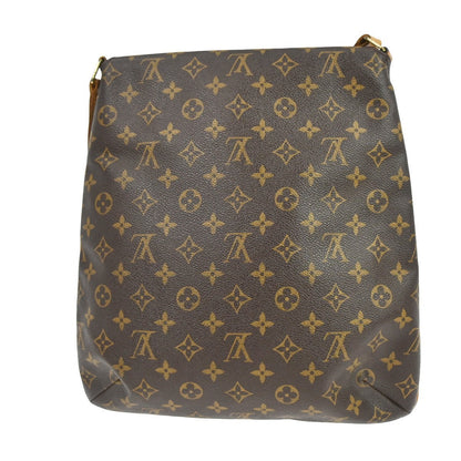 Louis Vuitton Musette Handbag Monogram Canvas Brown Canvas Shoulder Bag Bag (   )