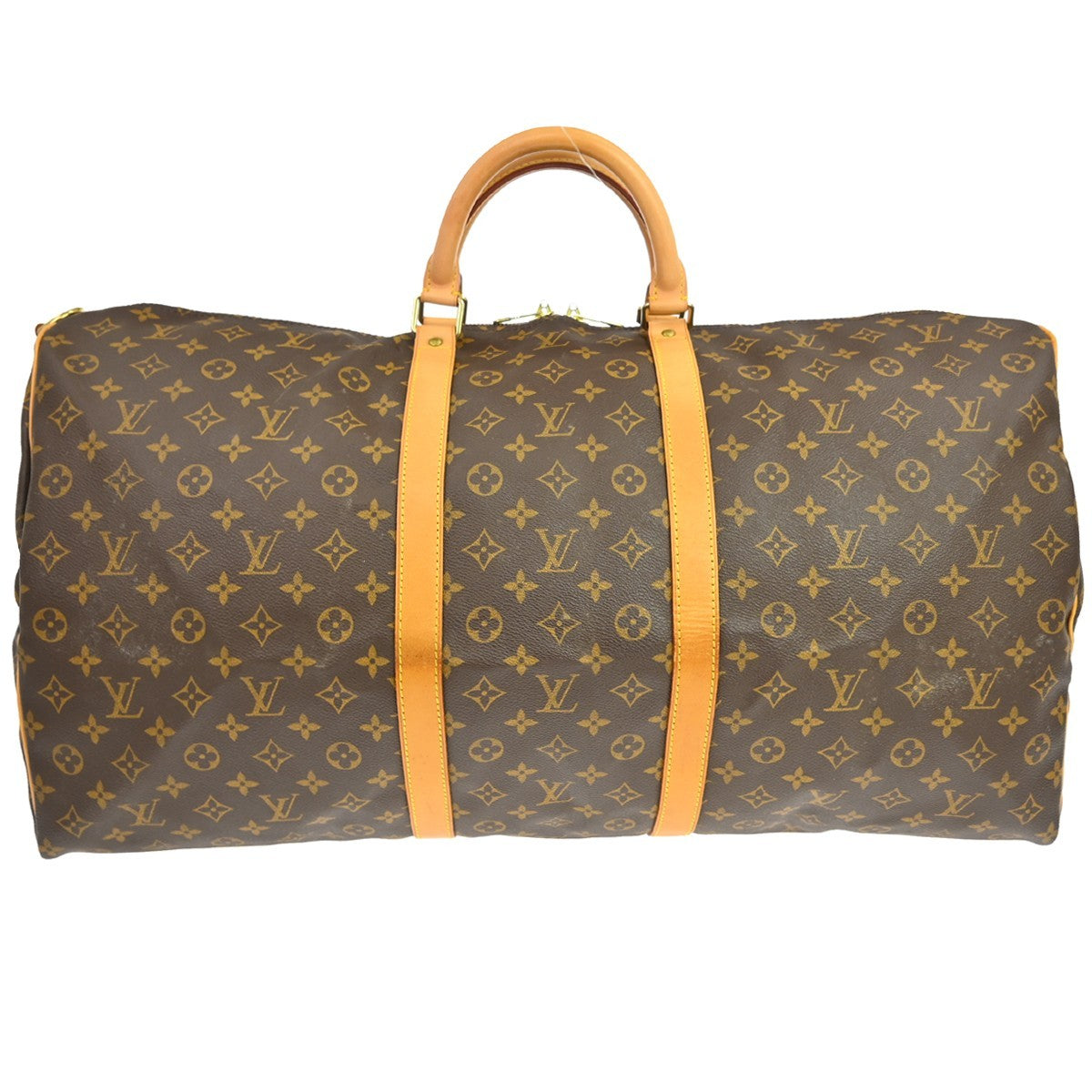 Louis Vuitton Keepall Bandouliere Bag Monogram Canvas Brown Canvas Travel Bag Bag (   )