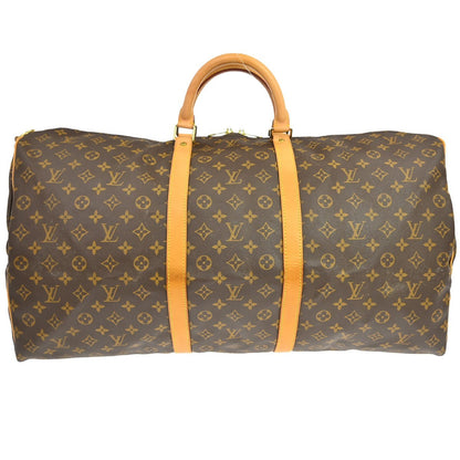Louis Vuitton Keepall Bandouliere Bag Monogram Canvas Brown Canvas Travel Bag Bag (   )