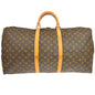 Louis Vuitton Keepall Bandouliere Bag Monogram Canvas Brown Canvas Travel Bag Bag (   )