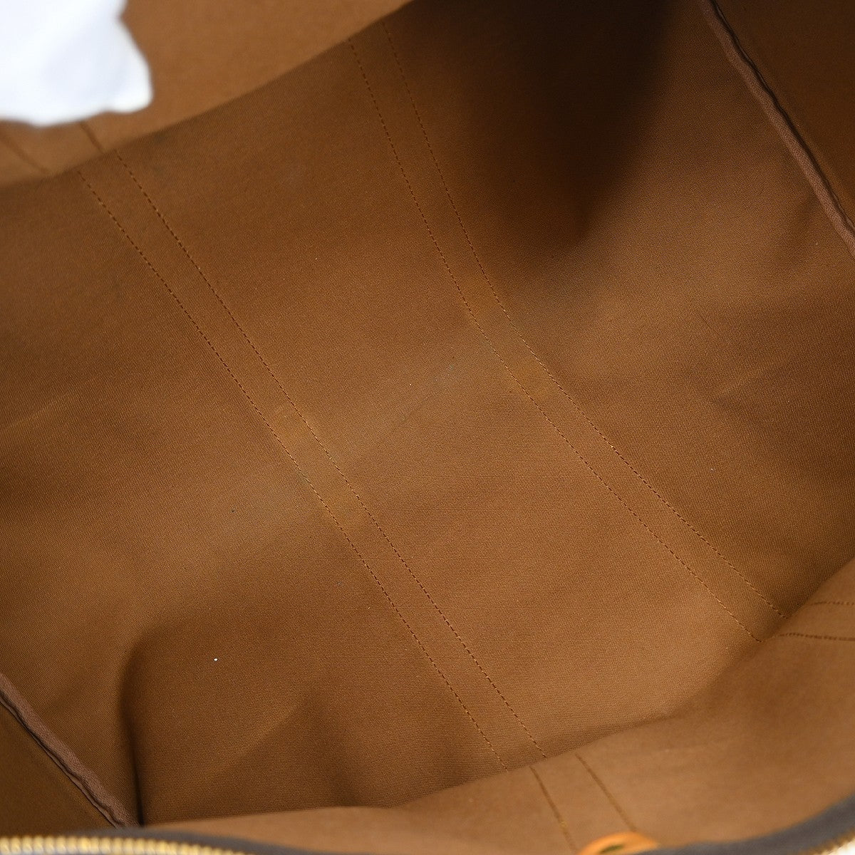Louis Vuitton Keepall Bag Monogram Canvas Brown Canvas Travel Bag Bag (   )