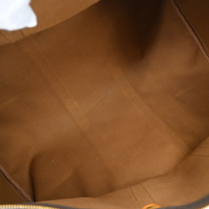 Louis Vuitton Keepall Bag Monogram Canvas Brown Canvas Travel Bag Bag (   )