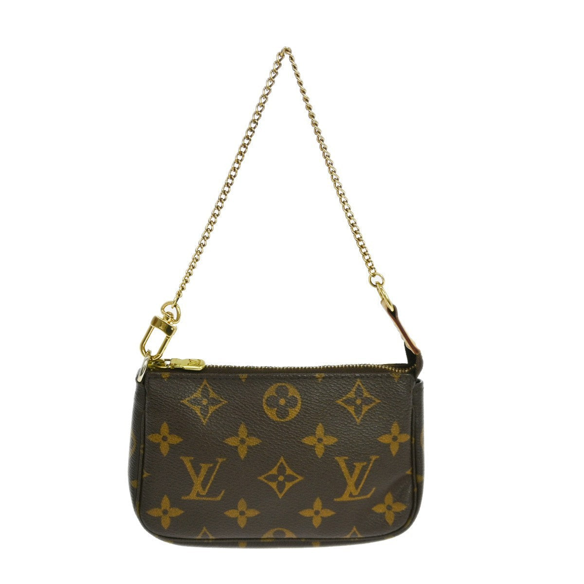Louis Vuitton Mini Pochette Accessoires Canvas Brown Canvas Clutche & Pouche Bag (   )