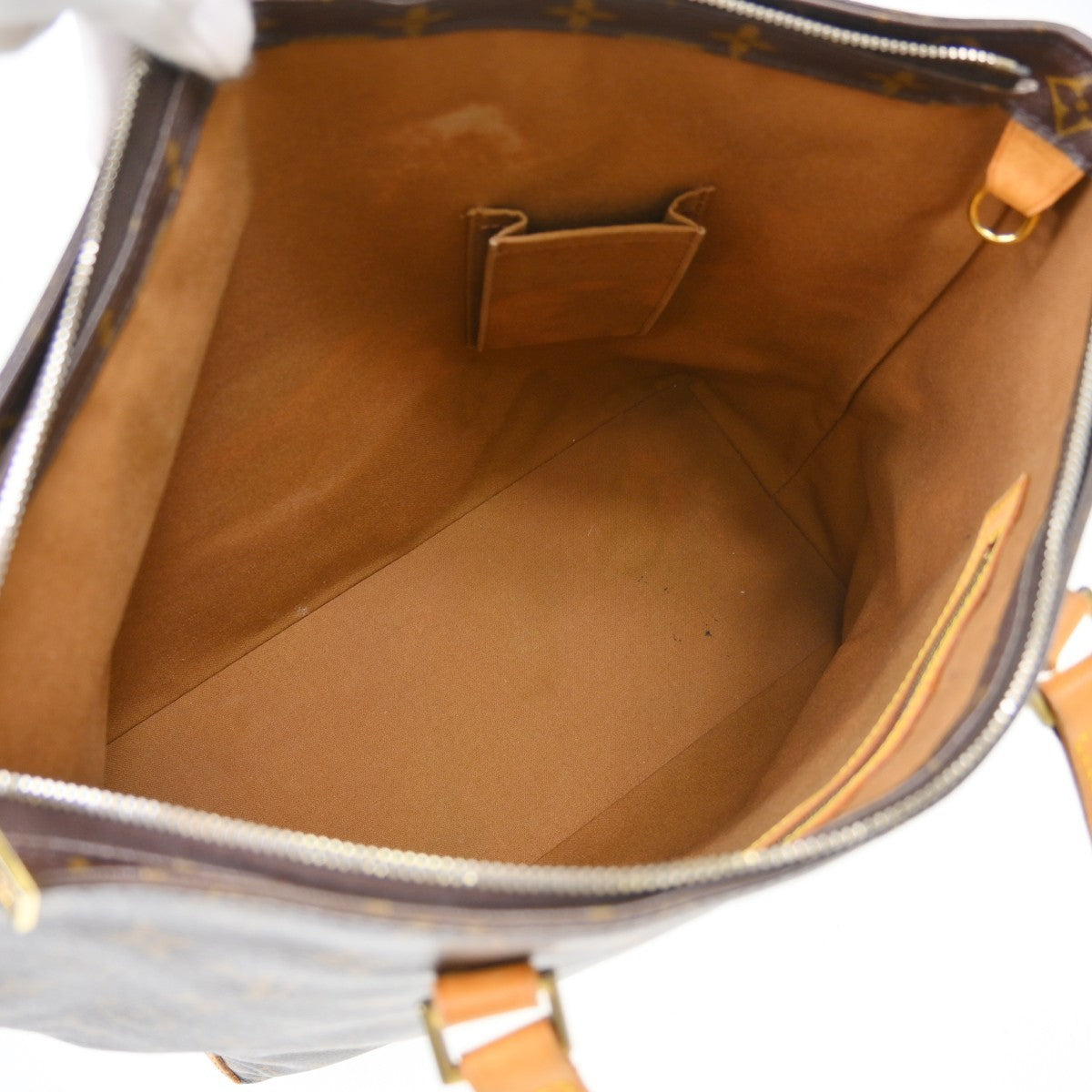 Louis Vuitton Cabas Mezzo Monogram Canvas Brown Canvas Tote Bag Bag (   )