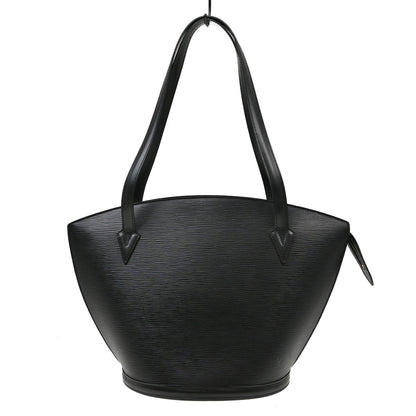 Louis Vuitton Saint Jacques Handbag Epi Leather Black Leather Tote Bag Bag (   )