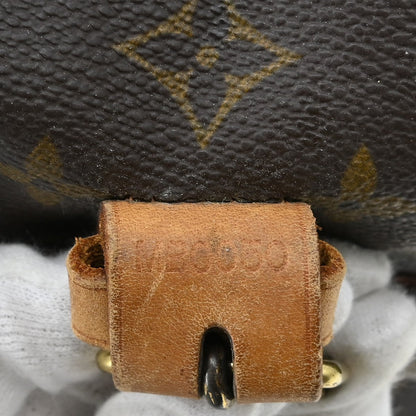 Louis Vuitton Saumur Handbag Monogram Canvas Brown Canvas Shoulder Bag Bag (   )