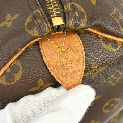Louis Vuitton Keepall Bag Monogram Canvas Brown Canvas Travel Bag Bag (   )