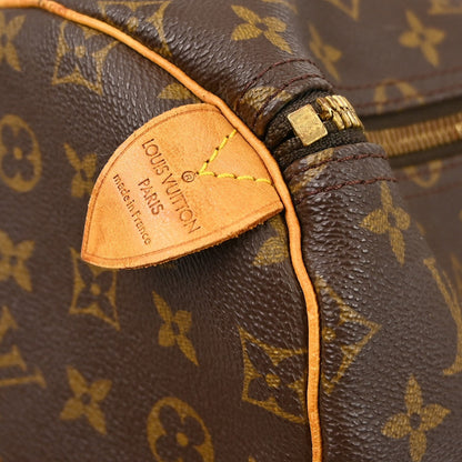 Louis Vuitton Keepall Bag Monogram Canvas Brown Canvas Travel Bag Bag (   )