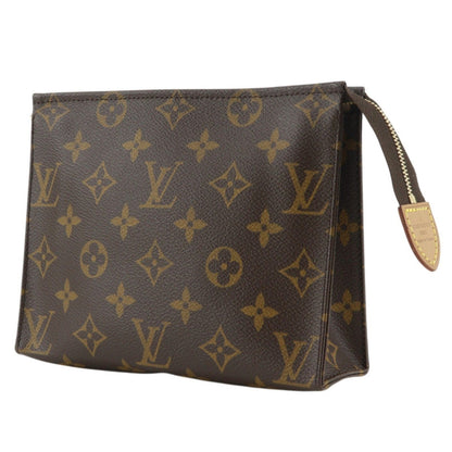 Louis Vuitton Toiletry Pouch Monogram Canvas Brown Canvas Wallets Accessory (   )