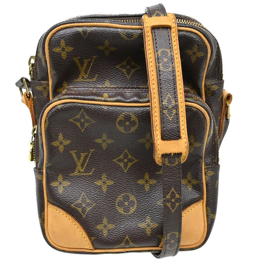 Louis Vuitton Amazone Bag Monogram Canvas Brown Canvas Shoulder Bag Bag (   )
