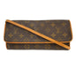 Louis Vuitton Twin Handbag Monogram Canvas Brown Canvas Clutche & Pouche Bag (   )