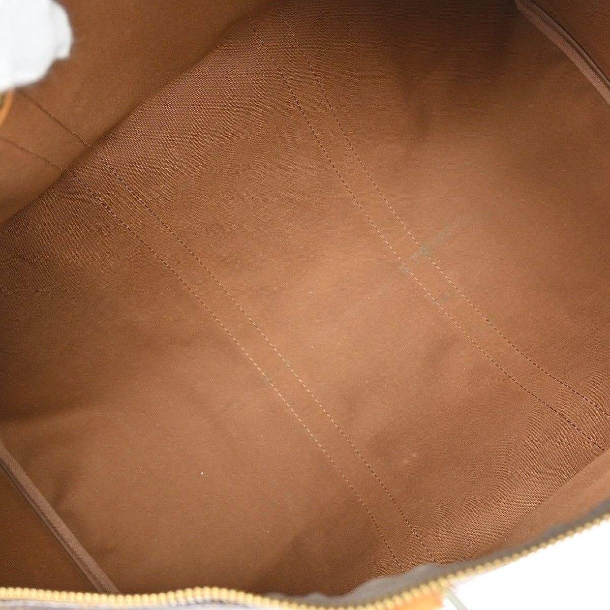 Louis Vuitton Keepall Bag Monogram Canvas Brown Canvas Travel Bag Bag (   )