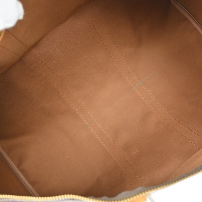 Louis Vuitton Keepall Bag Monogram Canvas Brown Canvas Travel Bag Bag (   )