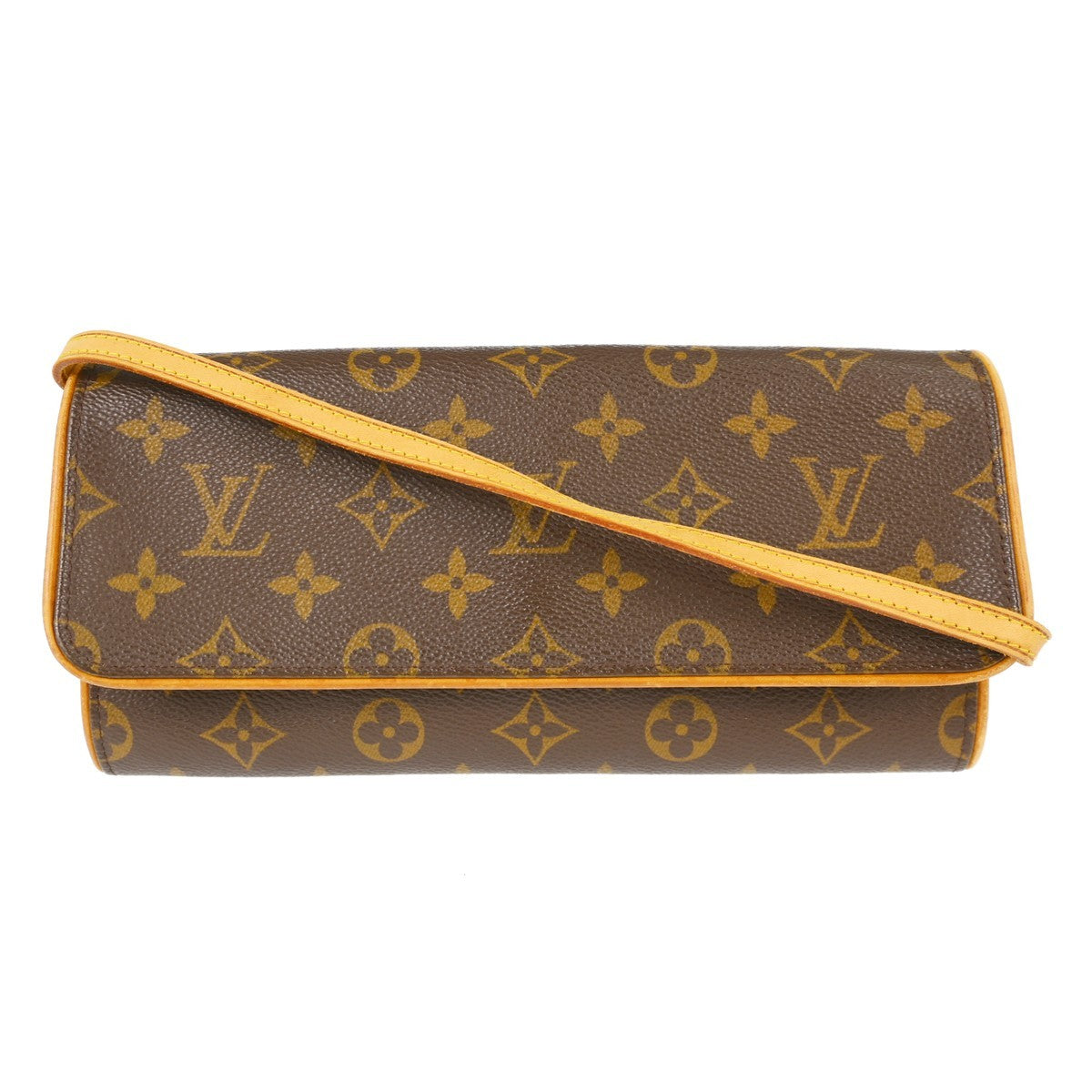 Louis Vuitton Twin Handbag Monogram Canvas Brown Canvas Clutche & Pouche Bag (   )
