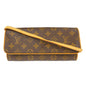 Louis Vuitton Twin Handbag Monogram Canvas Brown Canvas Clutche & Pouche Bag (   )