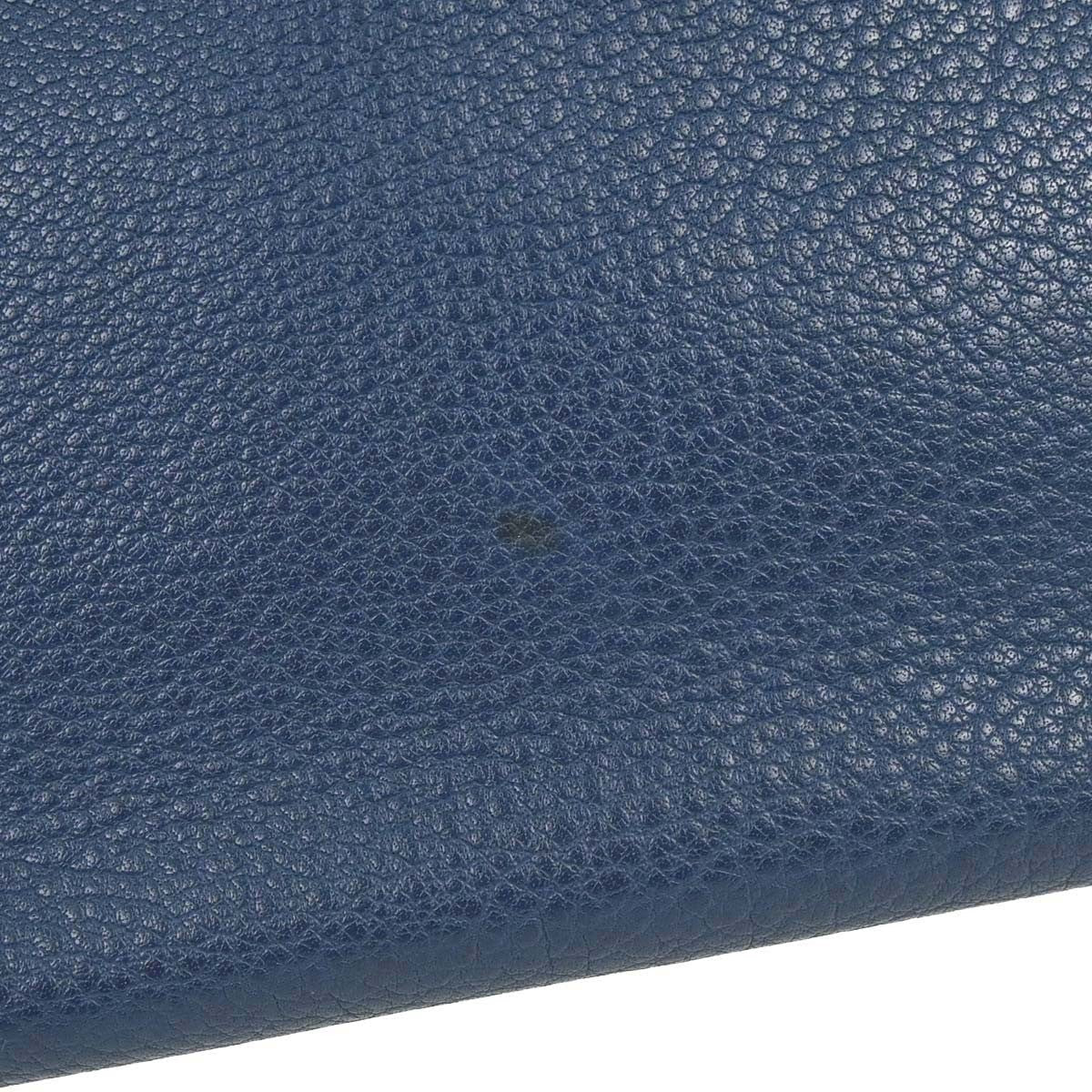 Hermes Birkin Handbag Blue Togo With Palladium Hardware Blue Leather Handbag (   )
