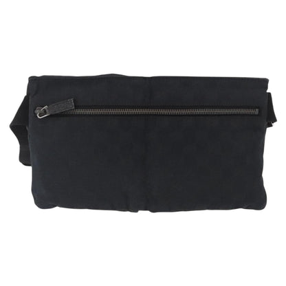 Gucci Vintage Double Belt Bag Gg Canvas With Leather Black Canvas Clutche & Pouche Bag (   )