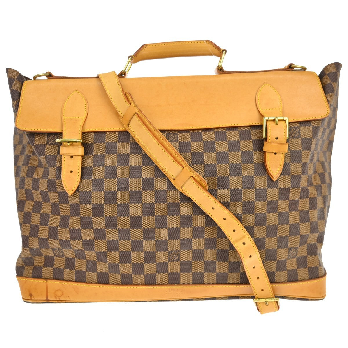 Louis Vuitton West End Handbag Centenaire Damier Brown Canvas Travel Bag Bag (   )