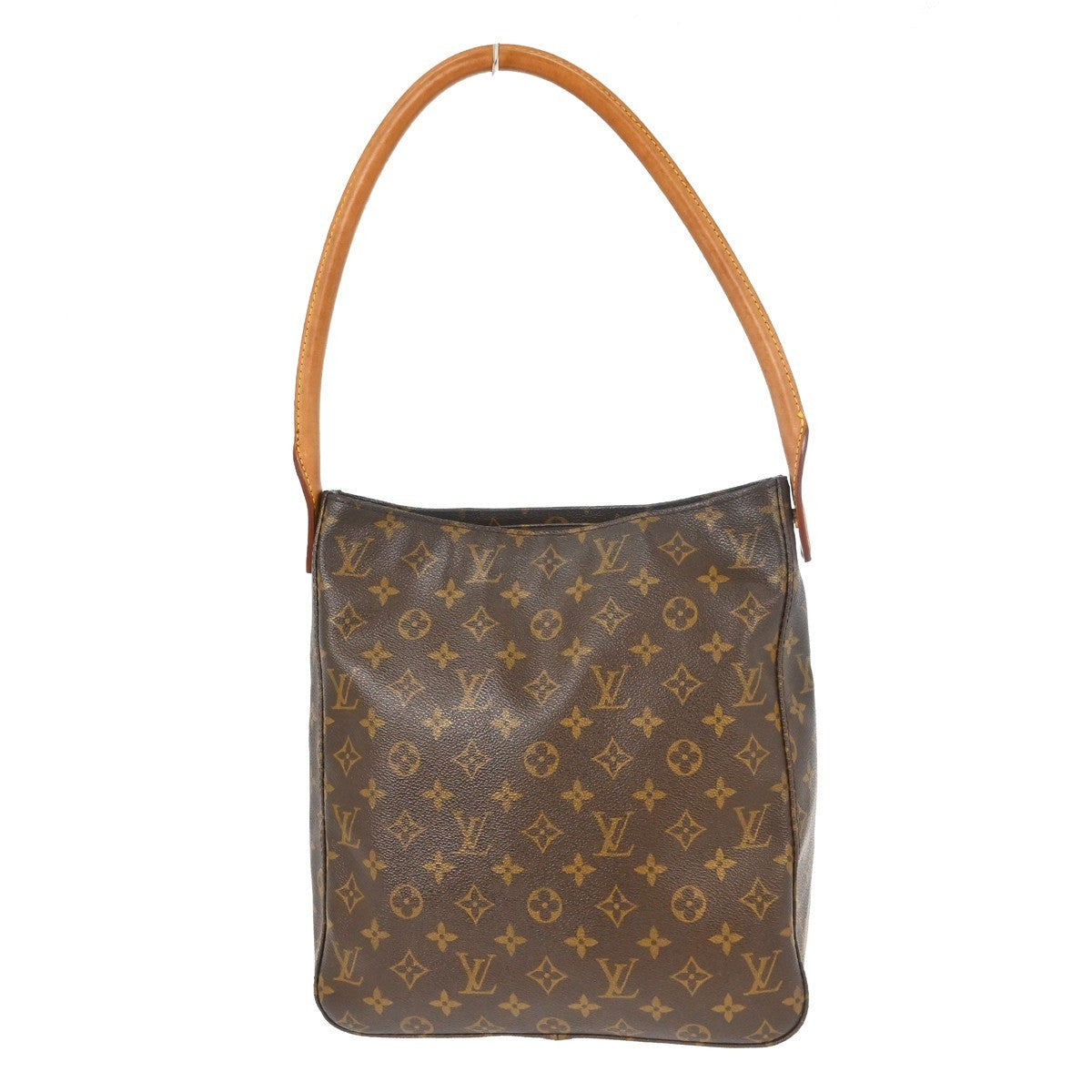 Louis Vuitton Monogram Looping Handbag Monogram Canvas Brown Canvas Shoulder Bag Bag (   )
