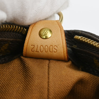 Louis Vuitton Cabas Mezzo Monogram Canvas Brown Canvas Tote Bag Bag (   )