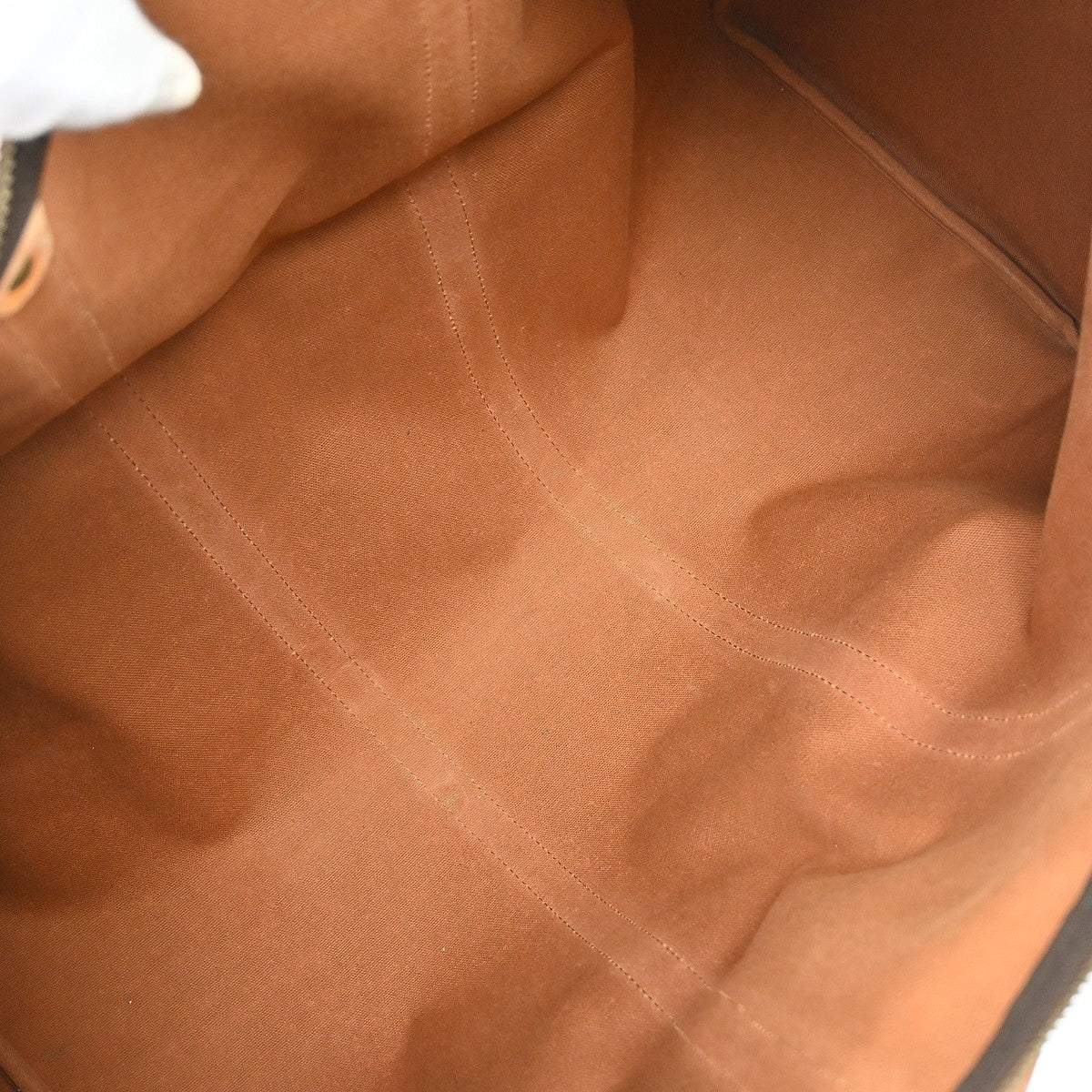 Louis Vuitton Keepall Bag Monogram Canvas Brown Canvas Travel Bag Bag (   )
