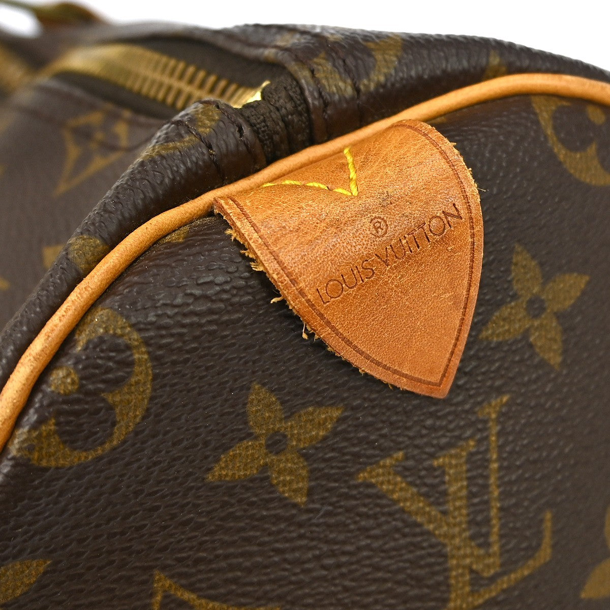 Louis Vuitton Keepall Bag Monogram Canvas Brown Canvas Travel Bag Bag (   )