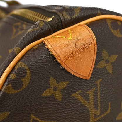 Louis Vuitton Keepall Bag Monogram Canvas Brown Canvas Travel Bag Bag (   )