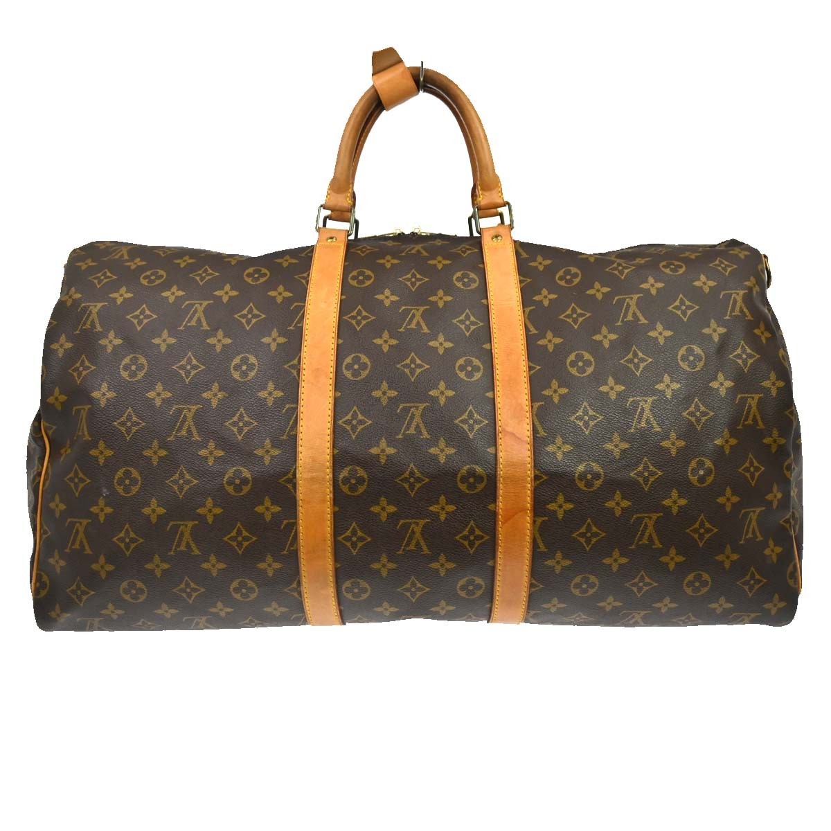 Louis Vuitton Keepall Bandouliere Bag Monogram Canvas Brown Canvas Travel Bag Bag (   )