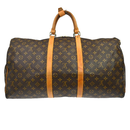 Louis Vuitton Keepall Bandouliere Bag Monogram Canvas Brown Canvas Travel Bag Bag (   )
