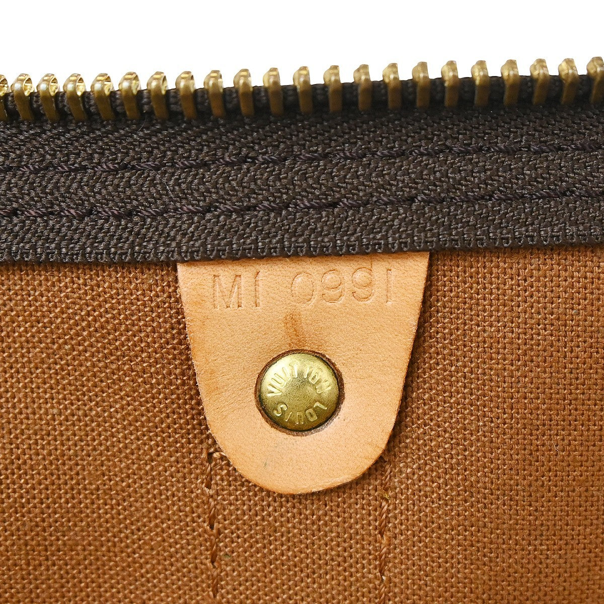 Louis Vuitton Keepall Bag Monogram Canvas Brown Canvas Travel Bag Bag (   )
