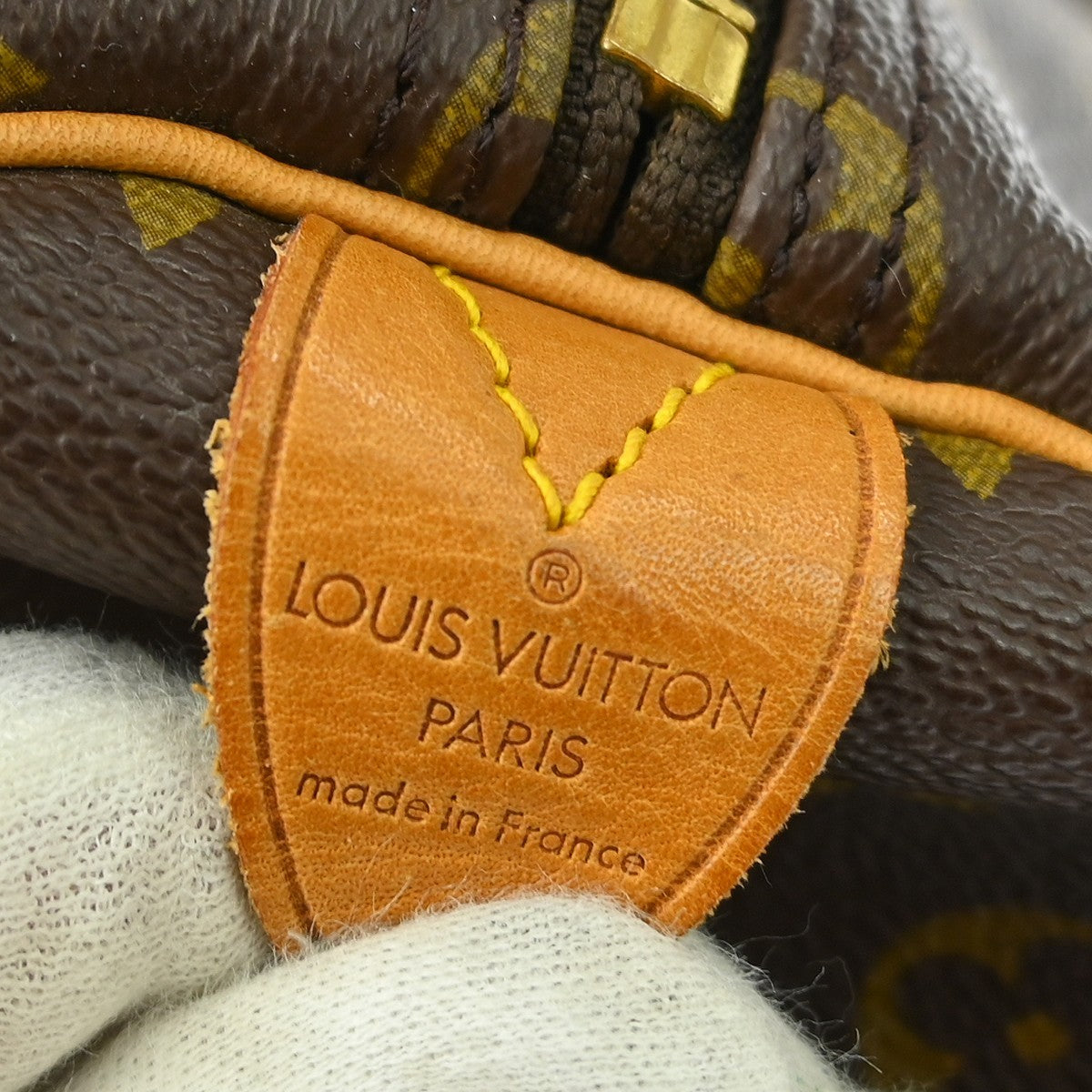 Louis Vuitton Keepall Bag Monogram Canvas Brown Canvas Travel Bag Bag (   )